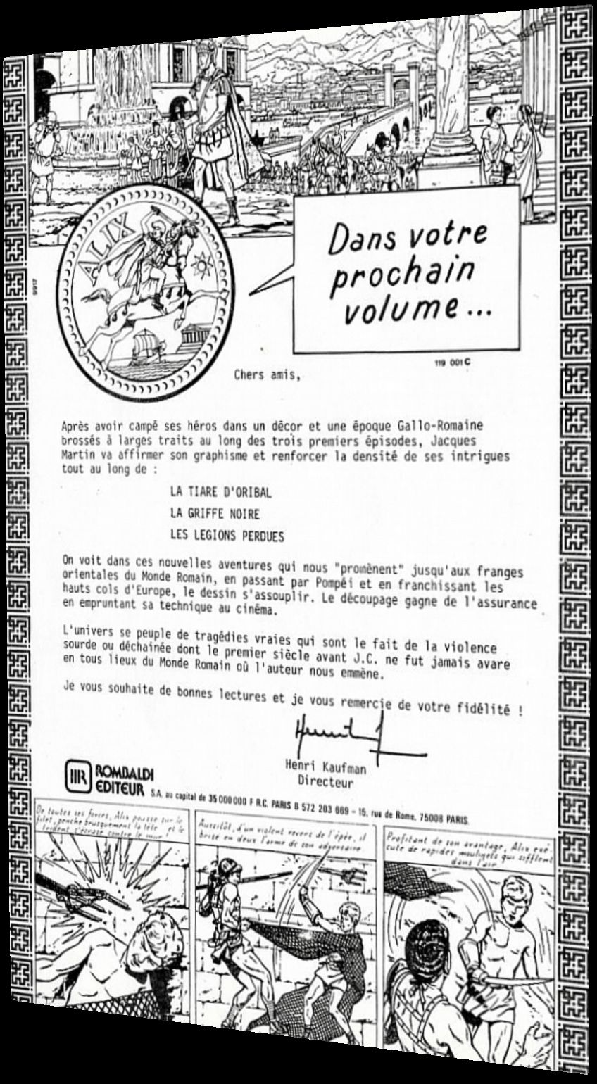 Lettre Rombaldi