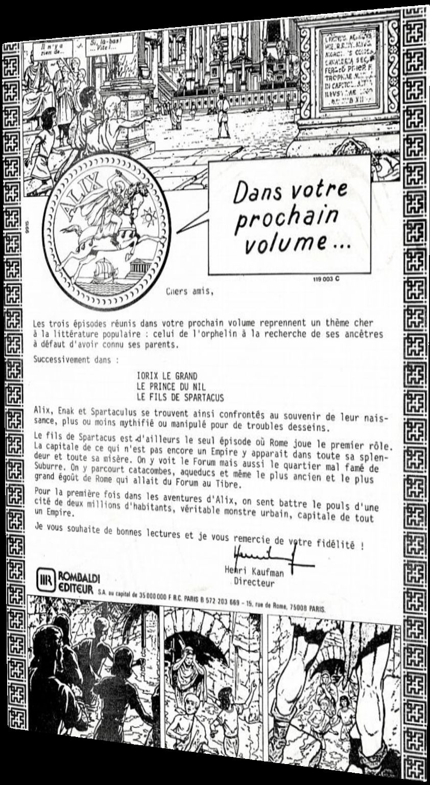 Lettre Rombaldi