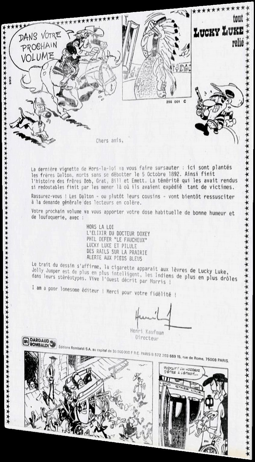 Lettre Rombaldi