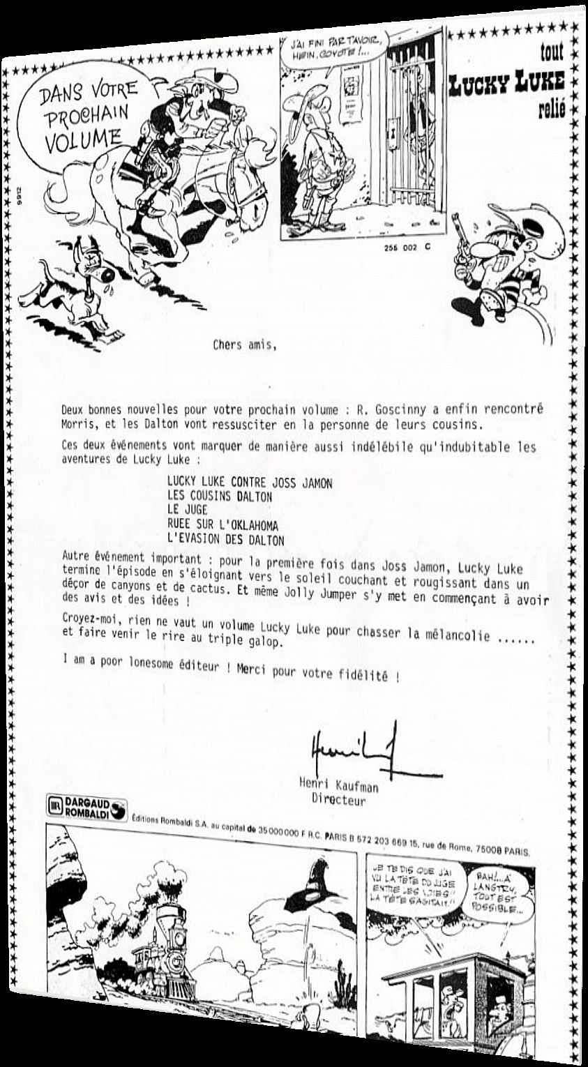 Lettre Rombaldi