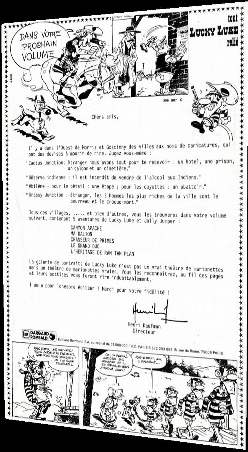 Lettre Rombaldi