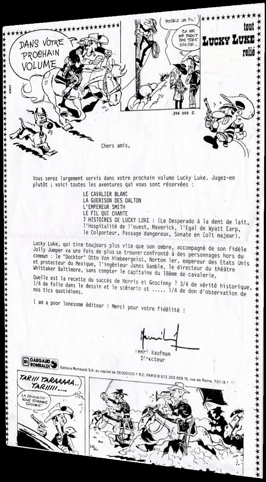 Lettre Rombaldi