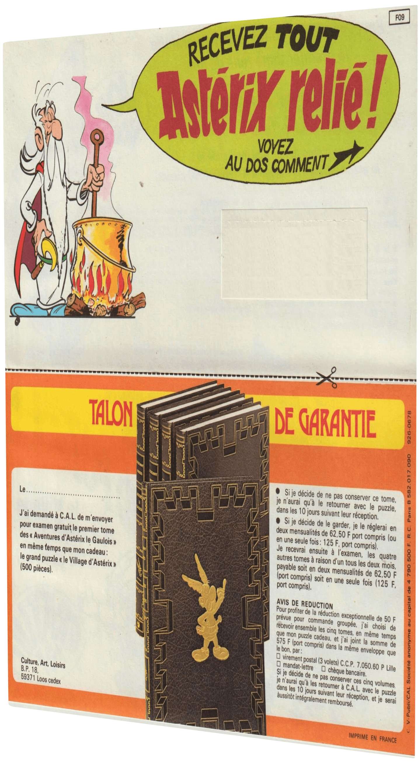 Publicités Astérix