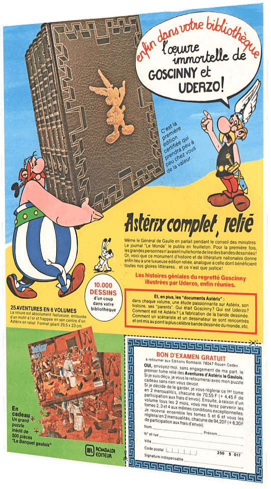 Publicités Astérix