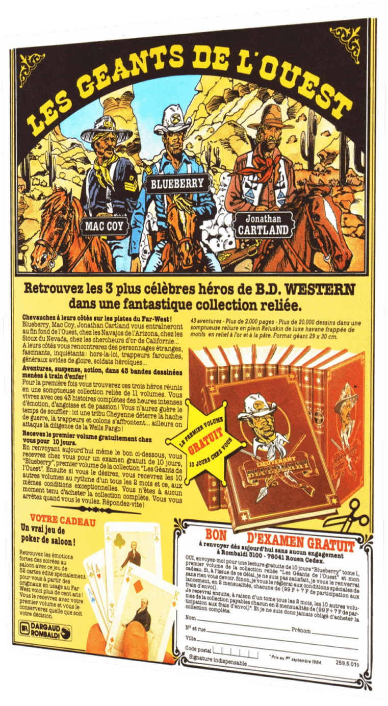 Publicité Les Géants de l'Ouest