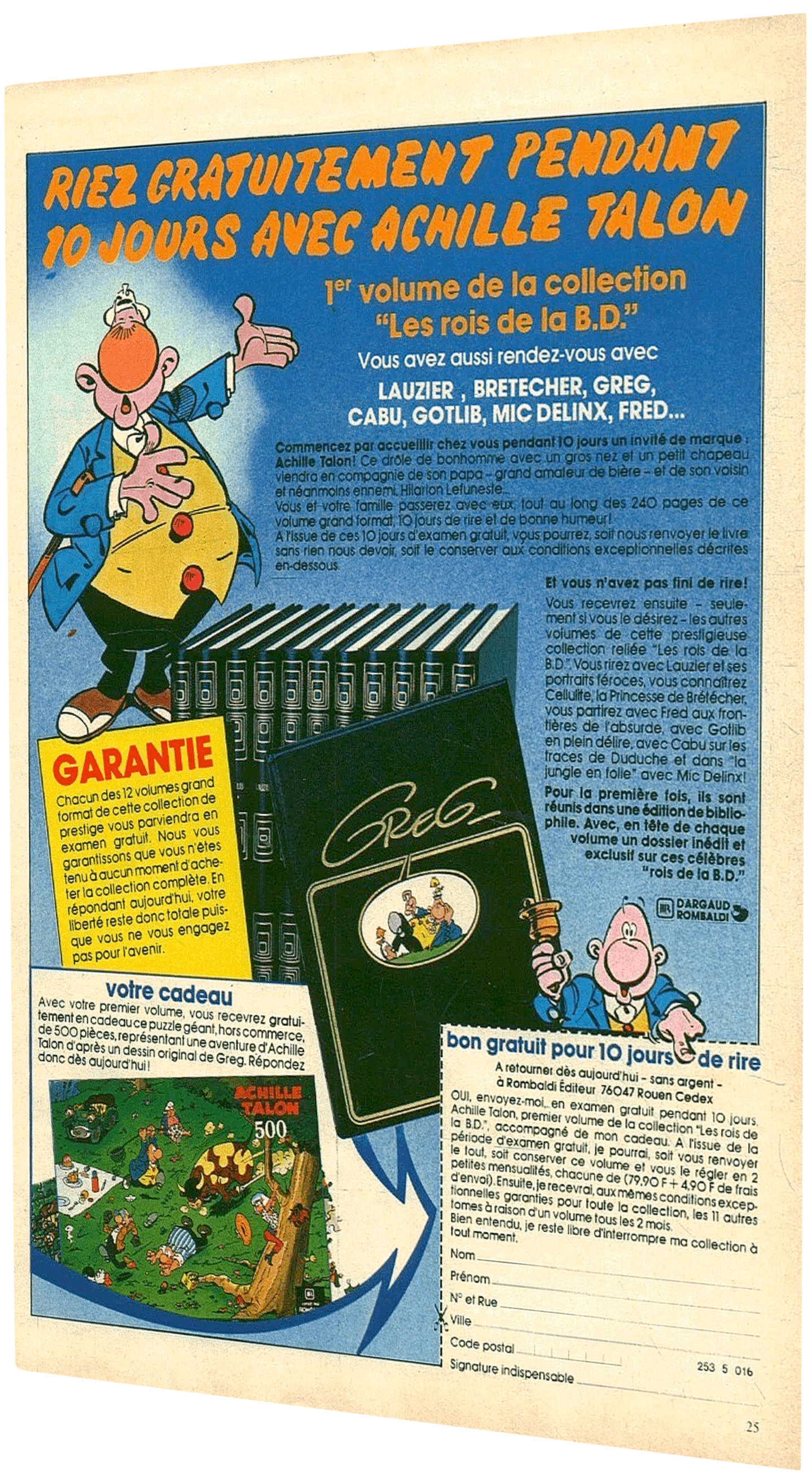 Publicité Les Rois de la BD