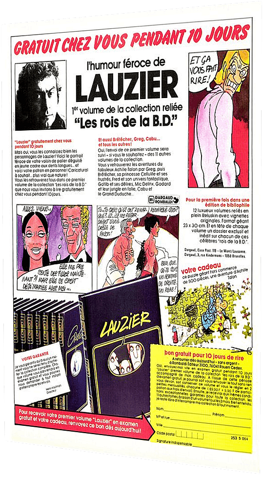 Publicité Les Rois de la BD