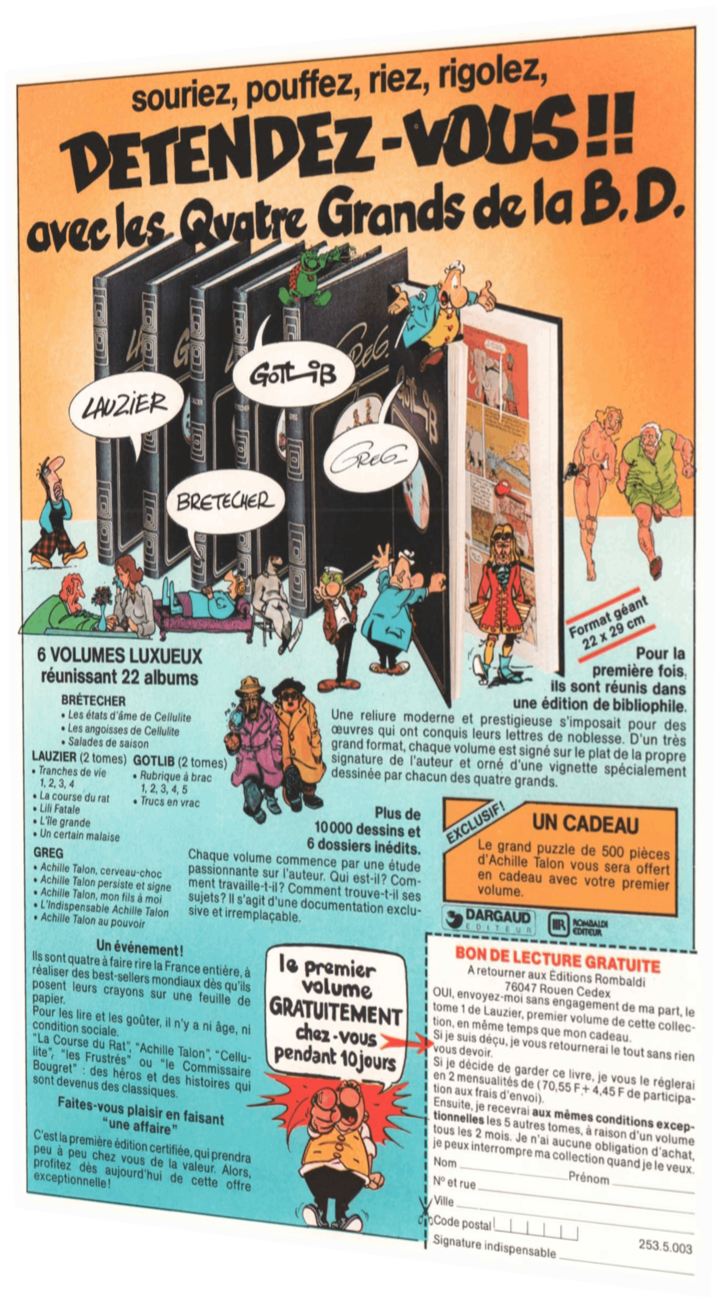 Publicité Les Rois de la BD